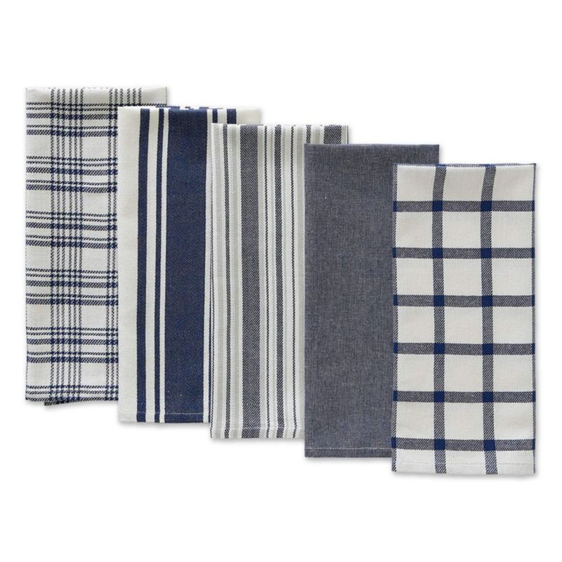 Paños de Cocina DII 46x71 cm Azul Náutico - Juego de 5