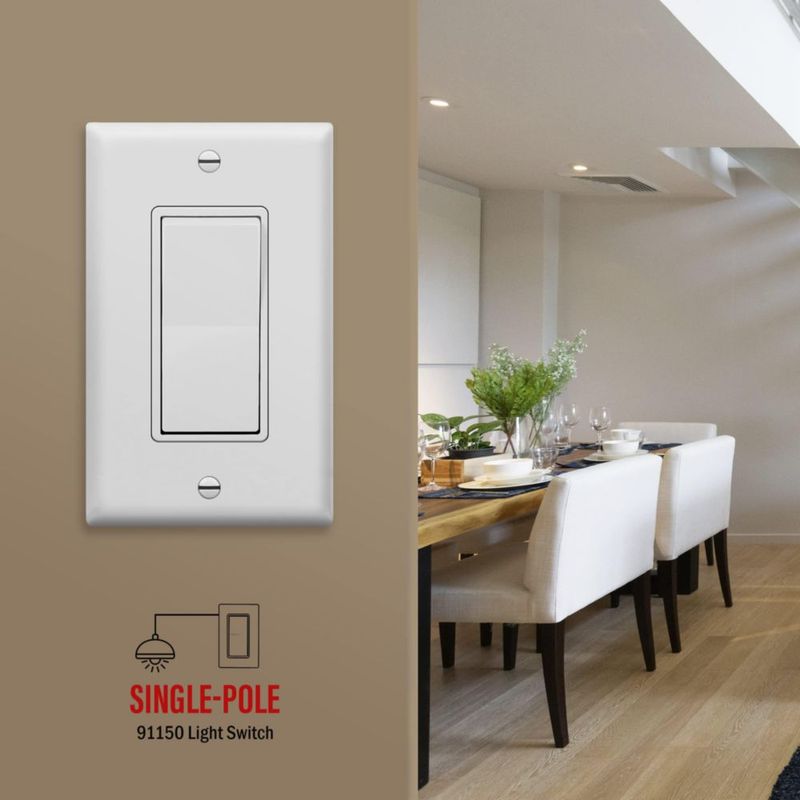 Interruptor de luz ENERLITES 15A 120V-277V (1 unidad)