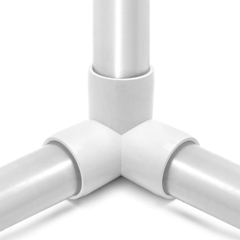 Accesorio de PVC QWORK 1/2" en T paquete de 12 blanco
