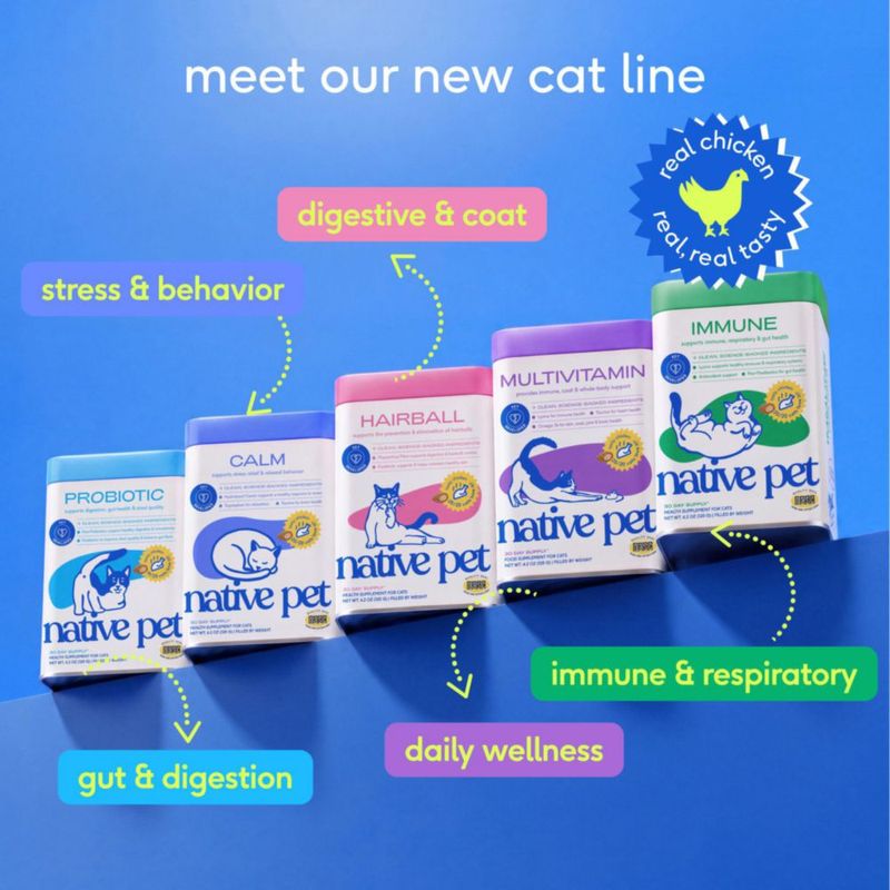 Probiótico para Gatos Native Pet Sabor a Pollo 120 g