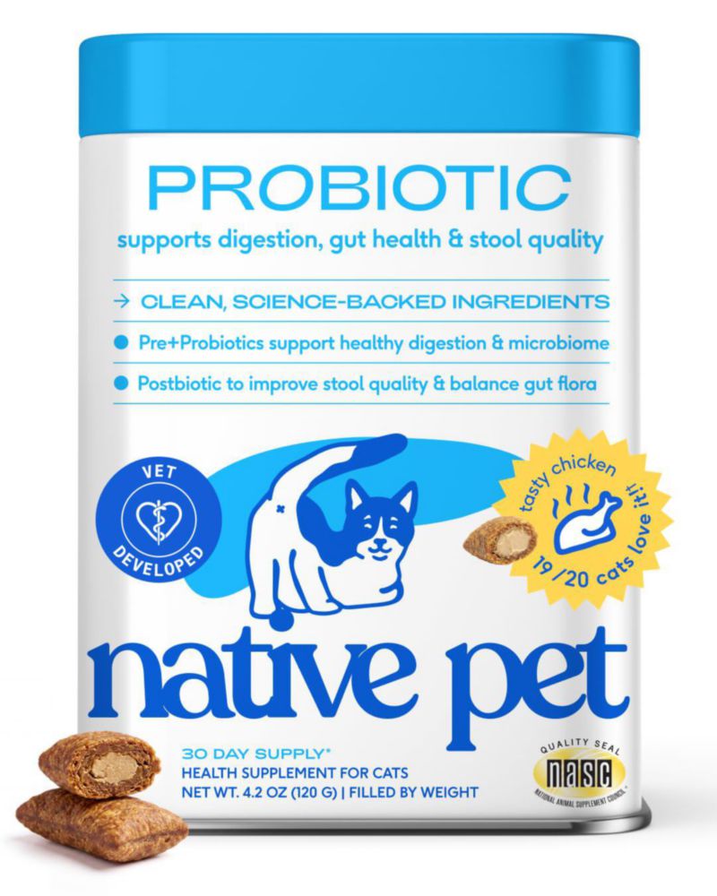 Probiótico para Gatos Native Pet Sabor a Pollo 120 g