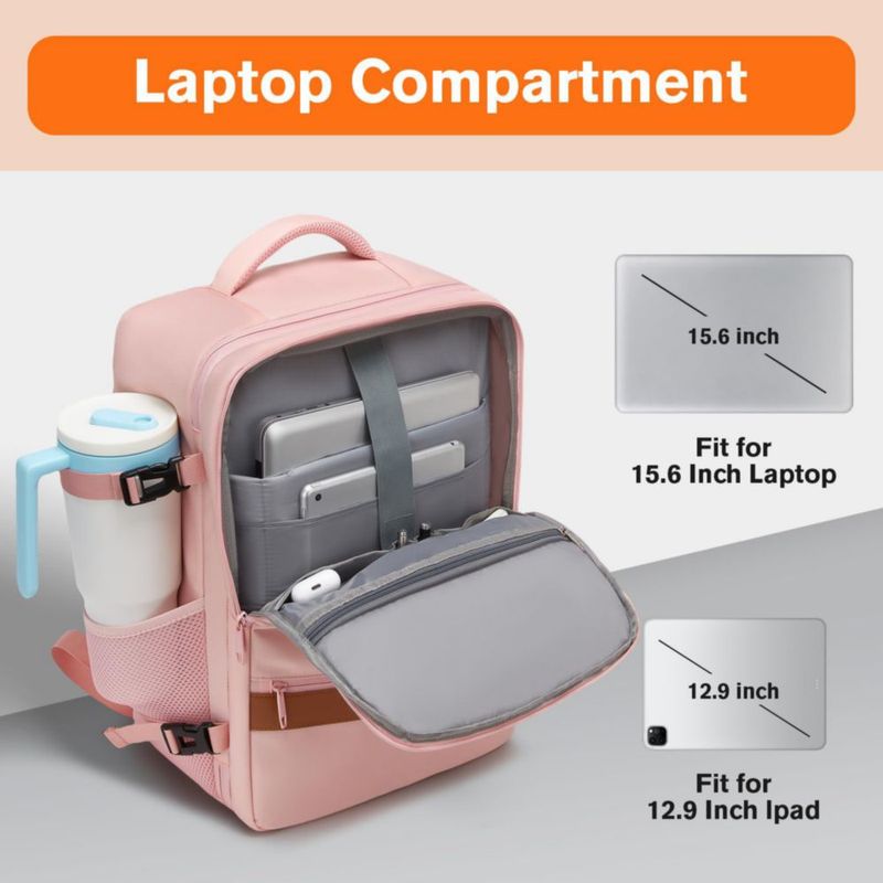 Mochila Bymontin 35 L para Portátil de Viaje Aprobada para Vuelo