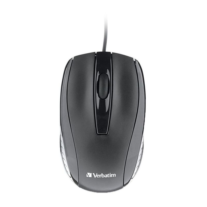 Ratón Verbatim 70733 Óptico con Cable Negro