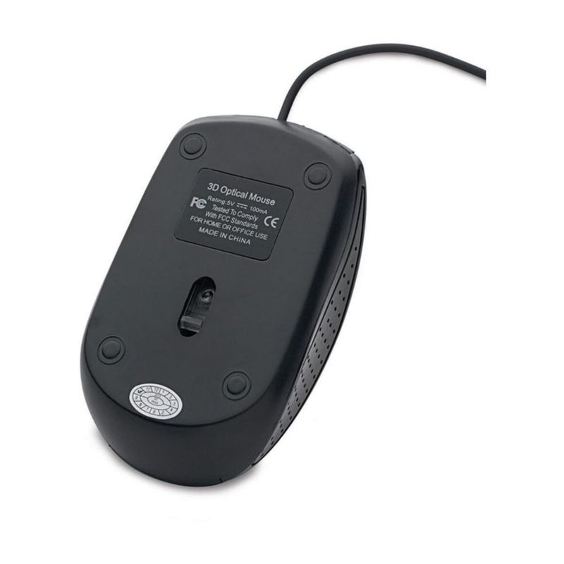 Ratón Verbatim 70733 Óptico con Cable Negro