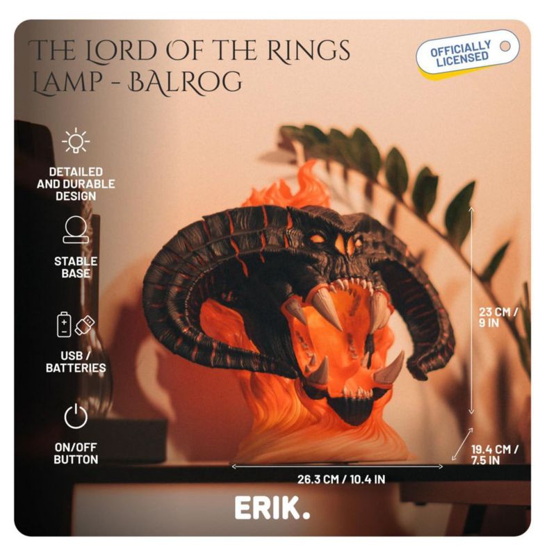 Lámpara Balrog Edición Coleccionista – Grupo Erik – LOTR