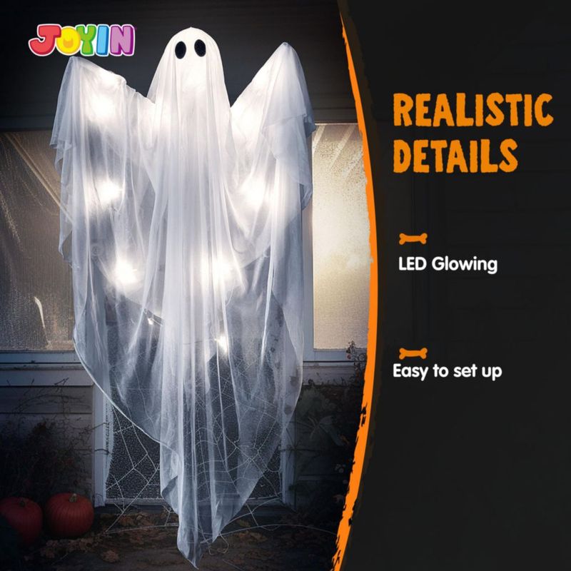 Fantasma Colgante JOYIN 120 cm Iluminado (2 unidades) con Temporizador