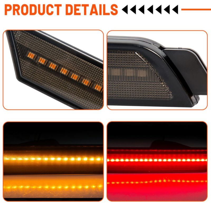 Luz de posición ECOTRIC para Camaro 2010-2015 Ámbar 12V
