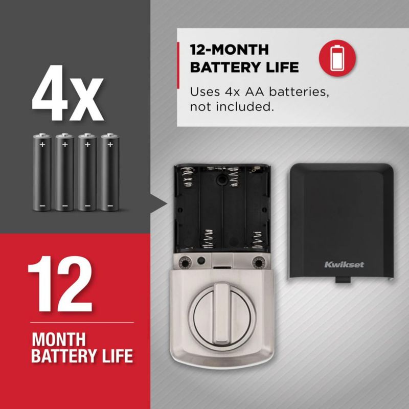 Cerradura Kwikset SmartCode 270 con Panel Táctil Electrónico