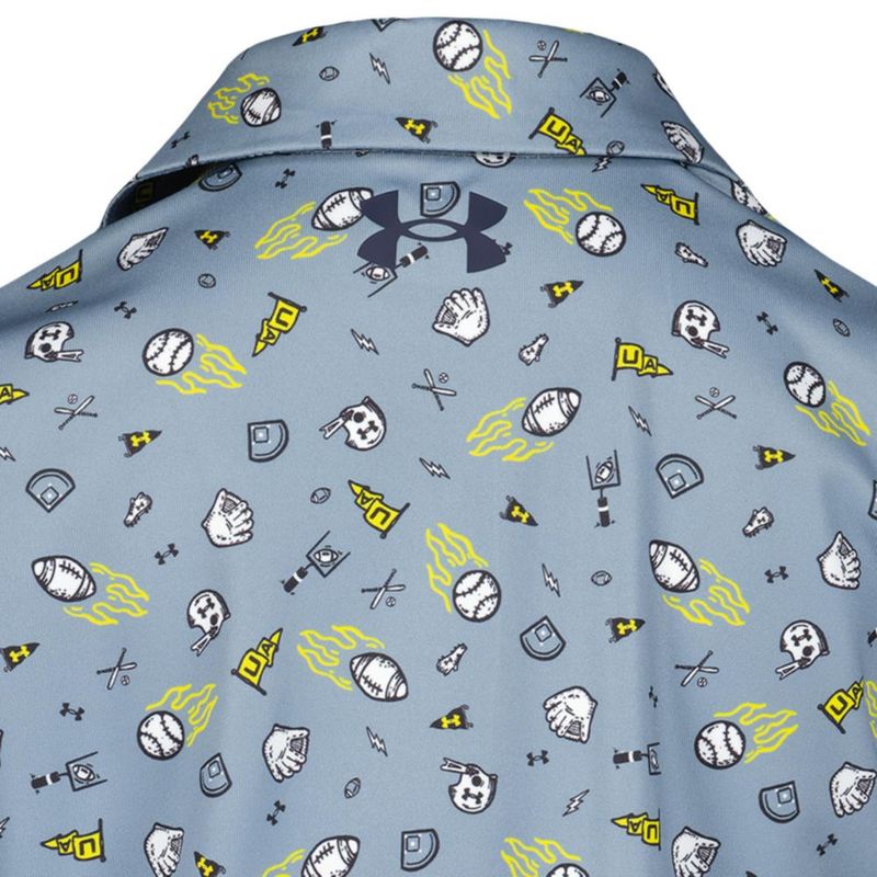 Camiseta Under Armour Polo de Golf para Niños Matchplay Azul