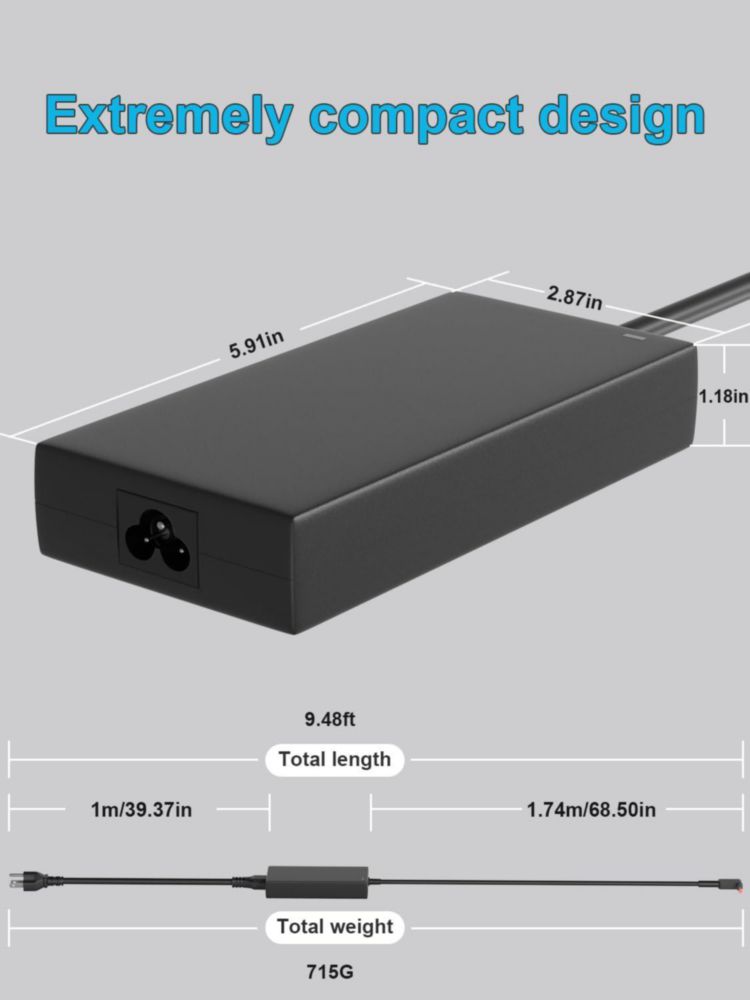 Cargador HSXIRQA de 180W para portátil Acer (100-240V)