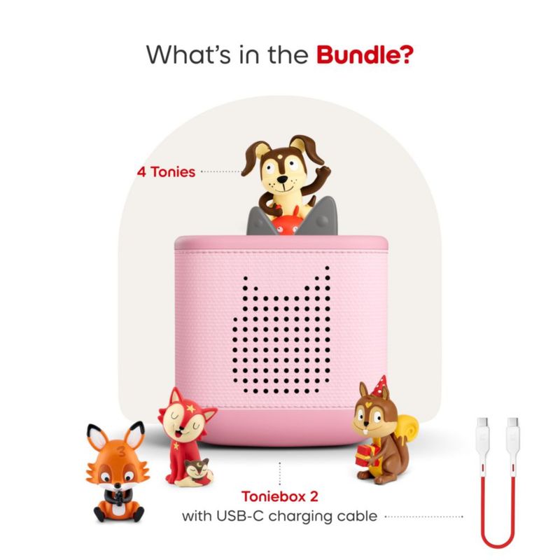 Reproductor de audio Tonies Toniebox 2 Pack Infantil Cloud Pink