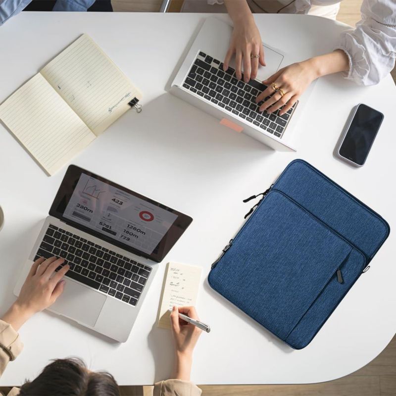Funda para portátil TiMOVO 133-14" azul con correa de hombro
