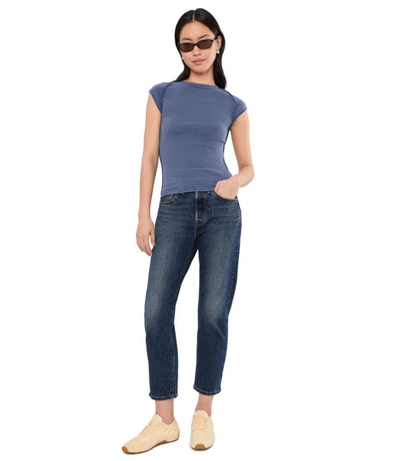 Jeans Levi's 501 Crop con entrepierna de 66 cm