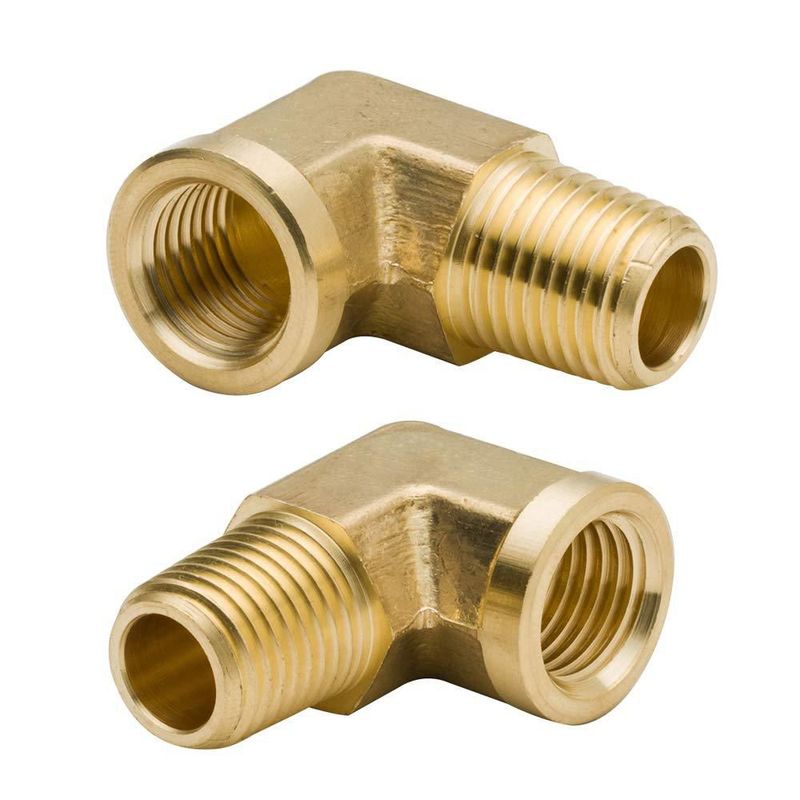 Codo de latón 1/8" 90° Legines – Pack de 2