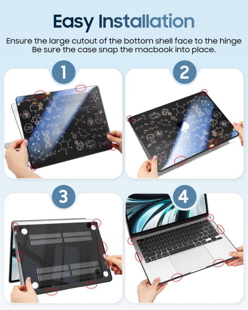 Fintie funda para MacBook Air de 13 pulgadas A3449/A3240/A3113/A2681 (2022‑2026)