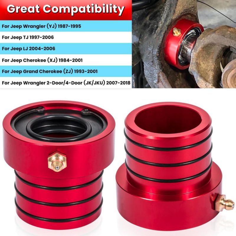 Kit de sellado de eje Jeep E-cowlboy GASKETS 3 piezas Rojo