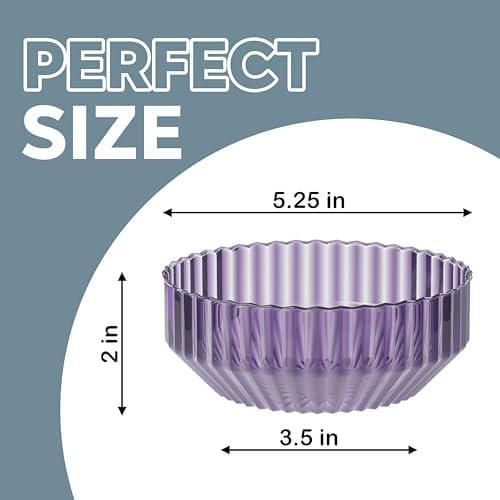 Tazones Exquisite de Plástico 454 ml Morado - Pack de 20