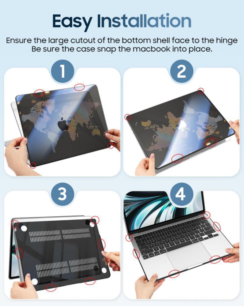 Funda para MacBook Air 13 pulgadas FINTIE modelos A3449/A3240/A3113/A2681