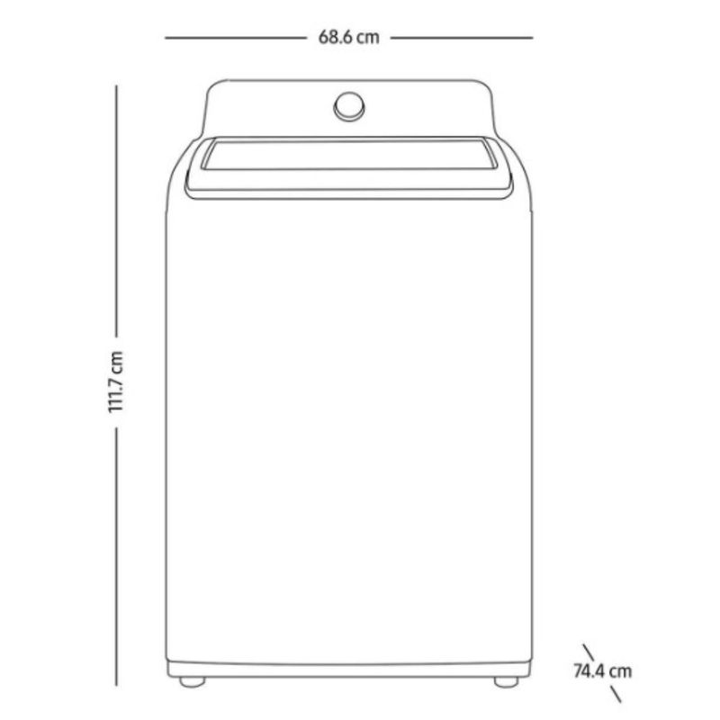 Lavadora Automática Samsung WA21A3341GW/AX 21Kg Blanca