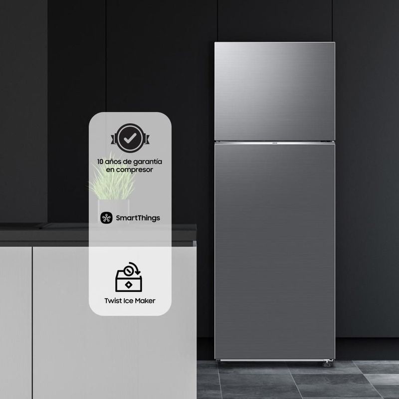 Refrigerador Samsung 19 Pies Top Mount RT53DG6128S9EM Acero