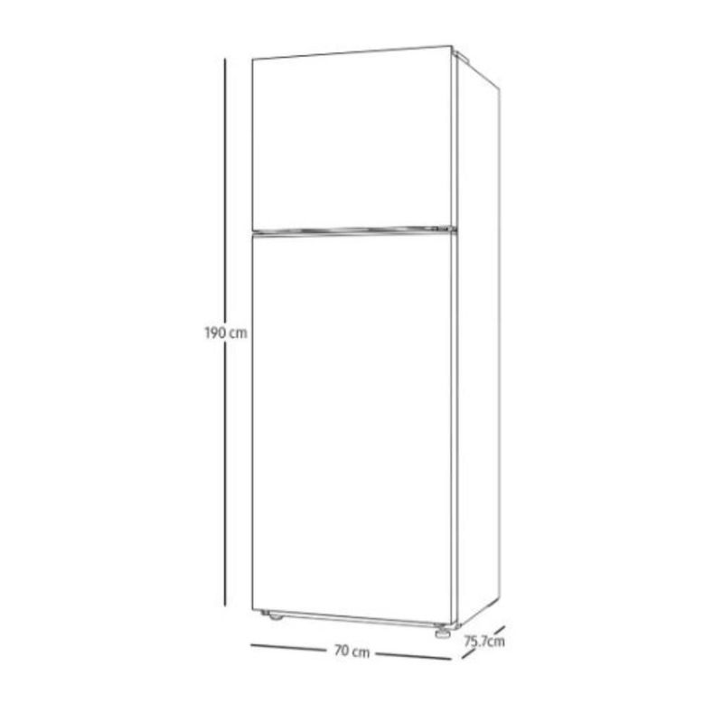 Refrigerador Samsung 19 Pies Top Mount RT53DG6128S9EM Acero