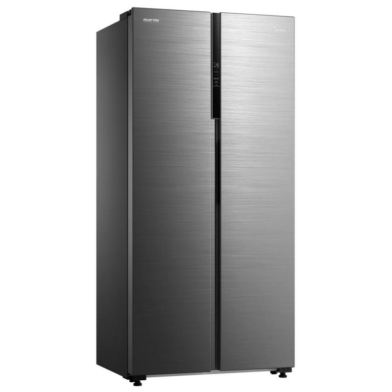 Refrigerador Midea 17 Pies Side By Side MDRS619FGM46 Plateado