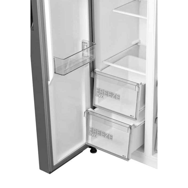 Refrigerador Midea 17 Pies Side By Side MDRS619FGM46 Plateado