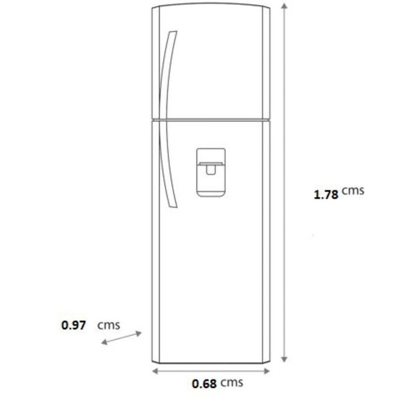 Refrigerador HKPRO 17 Pies Top Mount HKREDD23 Acero