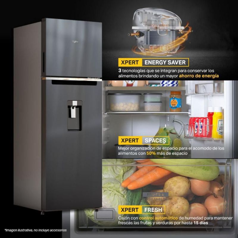 Refrigerador Whirlpool 14 pies Top Mount WT1433V