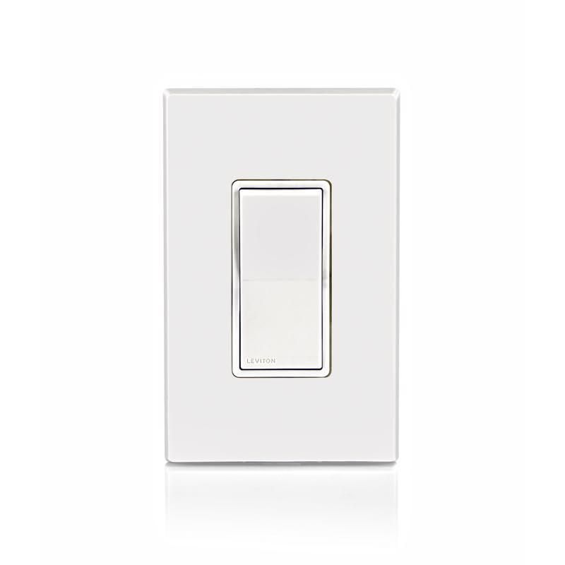 Interruptor electrónico Leviton W5601-W de 15 amperios resistente a la intemperie