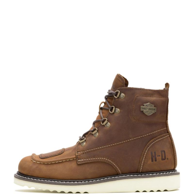 BOTA Harley-Davidson Hagerman de Cuero Marrón Talla 8