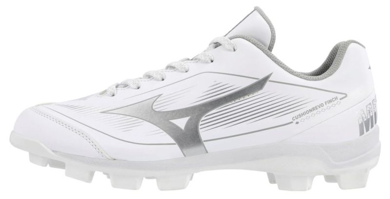 Clavo de sóftbol Mizuno Mujer 25 cm Blanco‑Plateado
