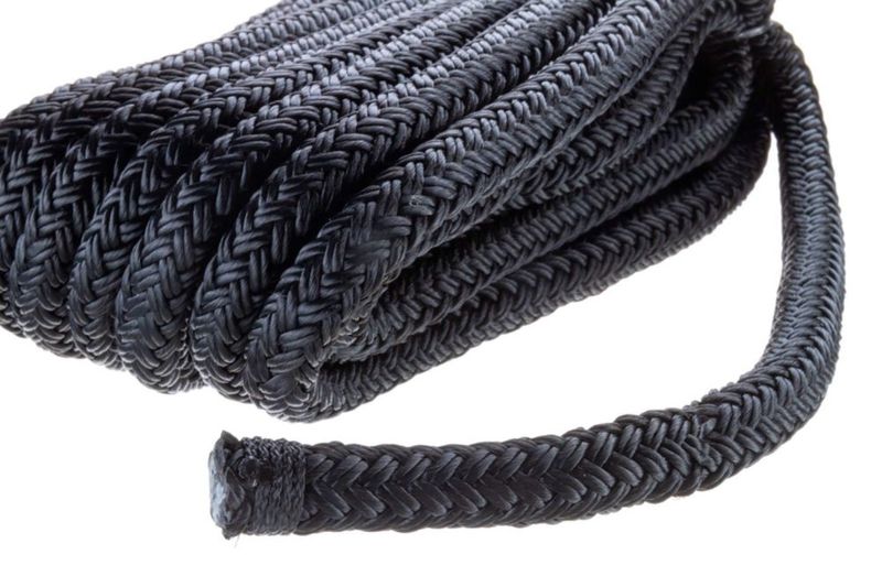 Dock Line SEACHOICE 13 cm x 6 m nailon de doble trenza negro