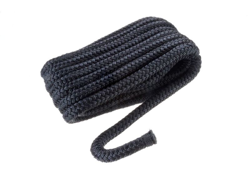 Dock Line SEACHOICE 13 cm x 6 m nailon de doble trenza negro