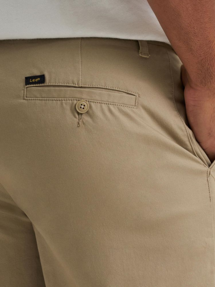 Shorts Lee Kansas City Khaki talla 40 con entrepierna de 25 cm