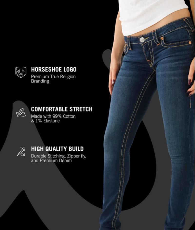 Pantalones vaqueros True Religion Stella Skinny 28 Índigo