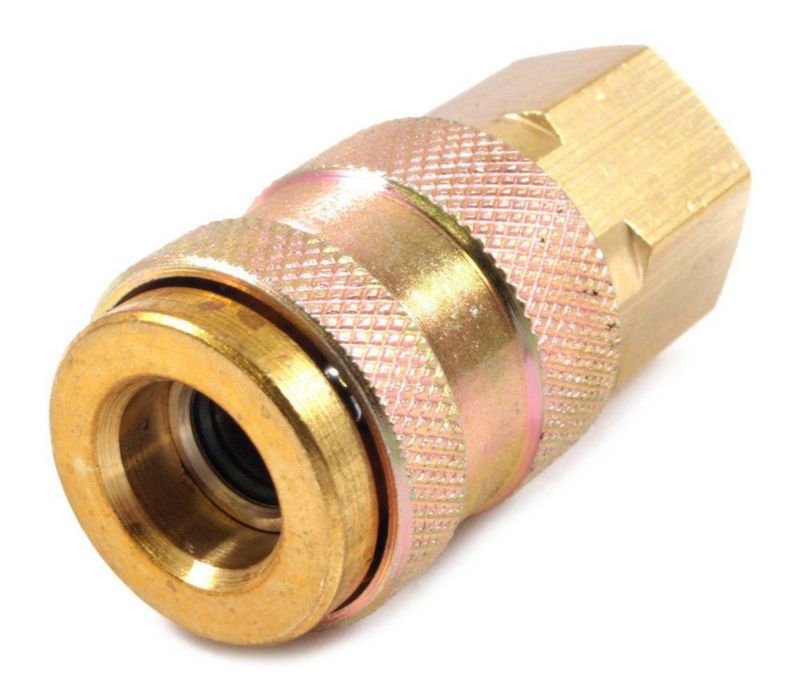 Acoplador de aire Forney 75527 latón hembra 1/4 pulgadas NPT