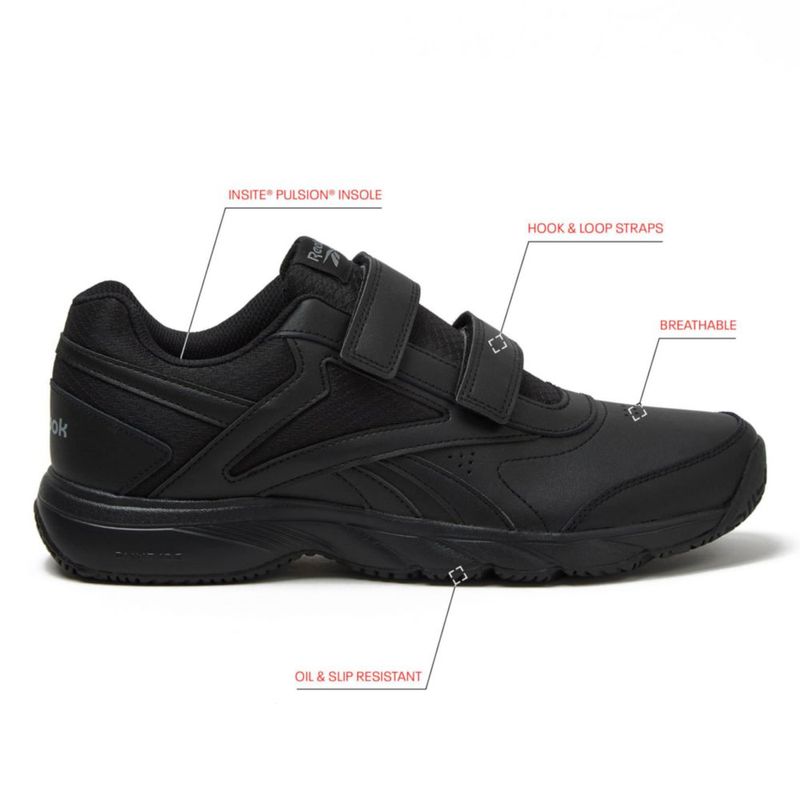 Zapatos de trabajo Reebok N Cushion 4.0 KC negro con cierre de velcro