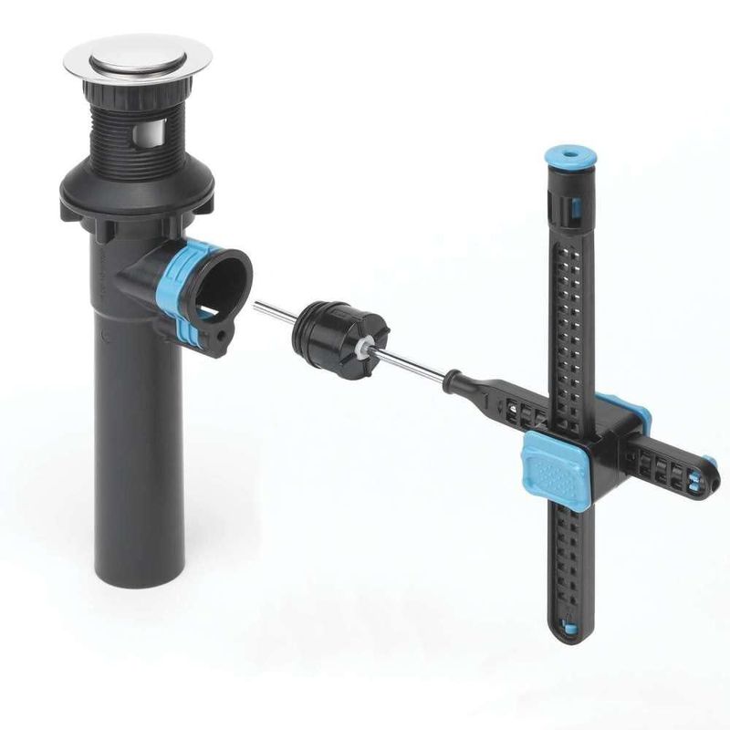 Grifo ACE F512C005CP-ACA1 cromado de 4 pulgadas con 2 manijas que ahorra agua