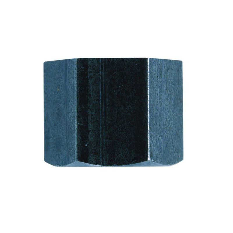 Tapa de tubo hexagonal Billco 1/4 pulgadas FPT acero negro 0.74 pulgadas L