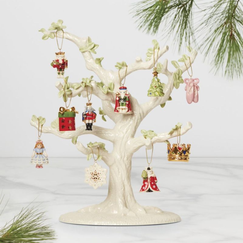 Figurilla Lenox de 25 cm de porcelana marfil – adorno de árbol de Navidad