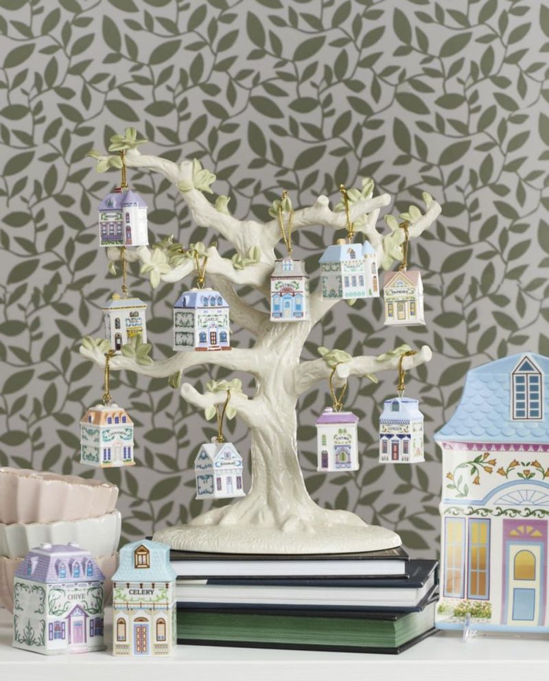 Figurilla Lenox de 25 cm de porcelana marfil – adorno de árbol de Navidad