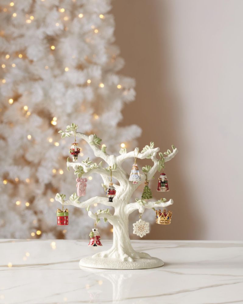 Figurilla Lenox de 25 cm de porcelana marfil – adorno de árbol de Navidad