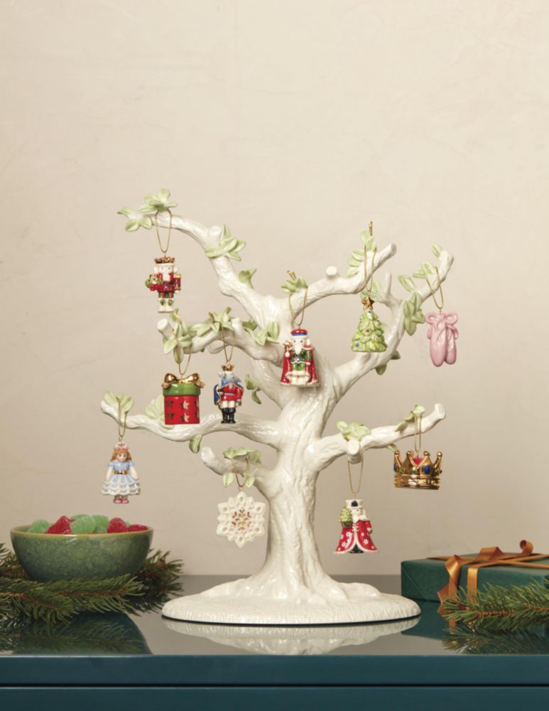 Figurilla Lenox de 25 cm de porcelana marfil – adorno de árbol de Navidad