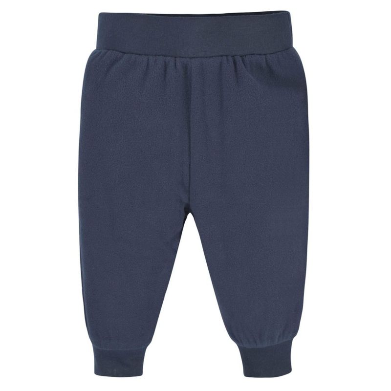 PANTALONES Gerber Bebé Niño 4‑Pack Microfelpa Azul Marino/Gris