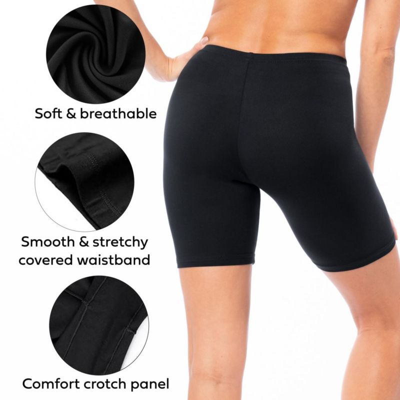 Shorts Sexy Basics de Yoga y Ciclismo con Stretch tipo bóxer para mujer