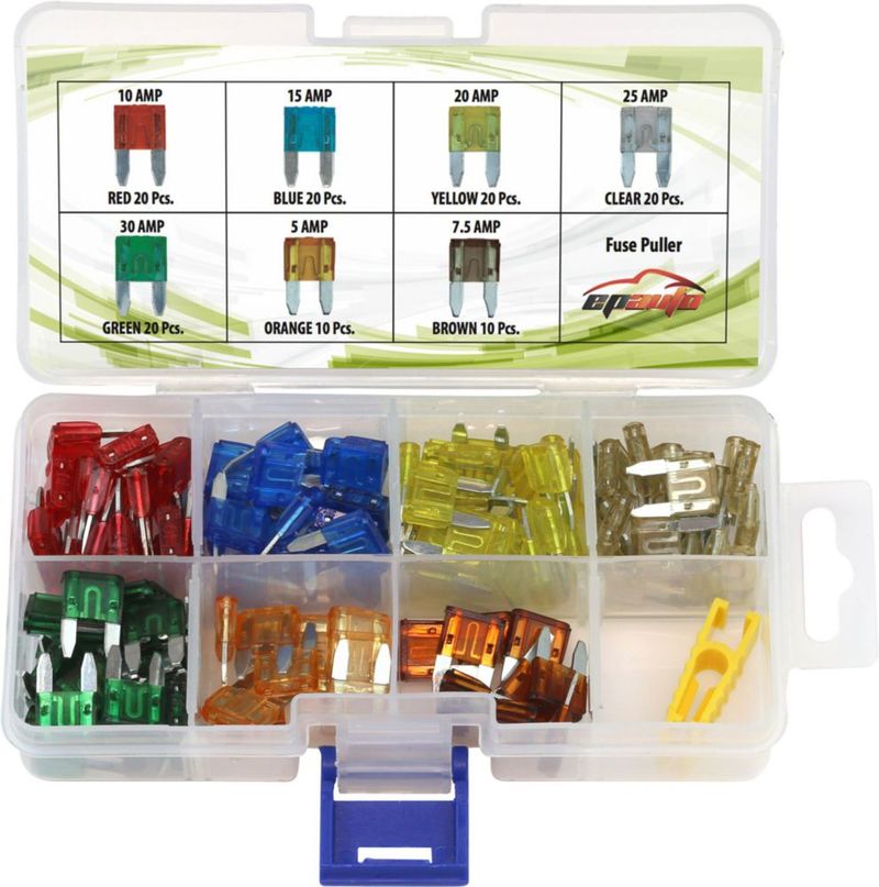 Fusibles EPAuto 120 piezas - Juego mini de hoja 12V/24V