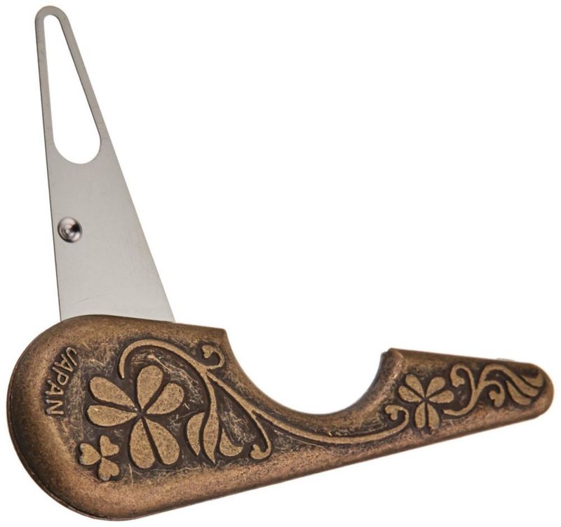 Enhebrador de Lana Antiguo Clover 13 cm Marrón 71 cm x 13 cm