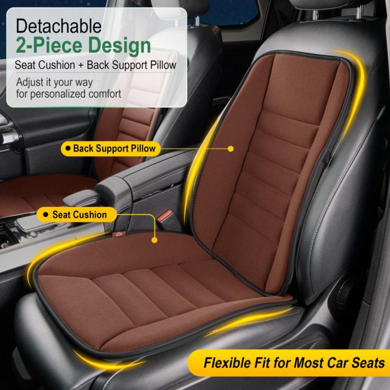 Set de 5 cojines de espuma viscoelástica para asiento de coche KingPhenix