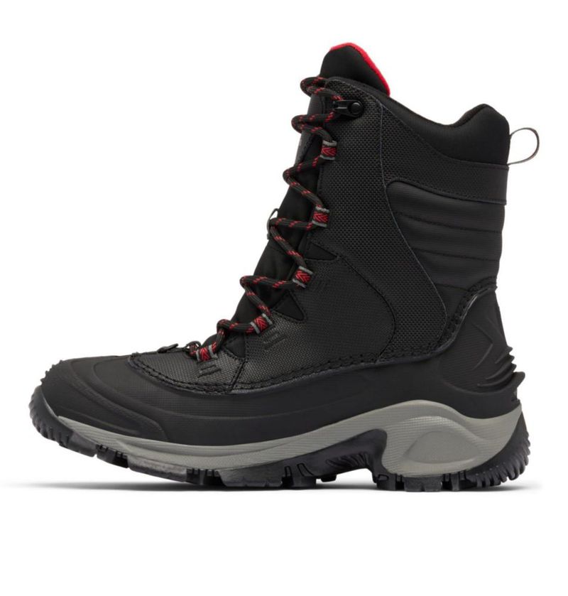 Botas Columbia Bugaboot III negras/rojas 30 cm de ancho